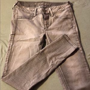 Gray American Eagle jeggings